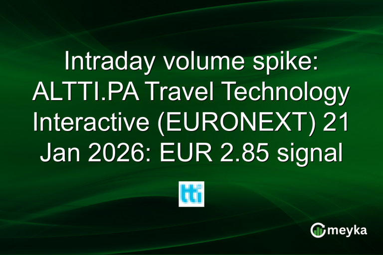 Intraday volume spike: ALTTI.PA Travel Technology Interactive (EURONEXT) 21 Jan 2026: EUR 2.85 signal