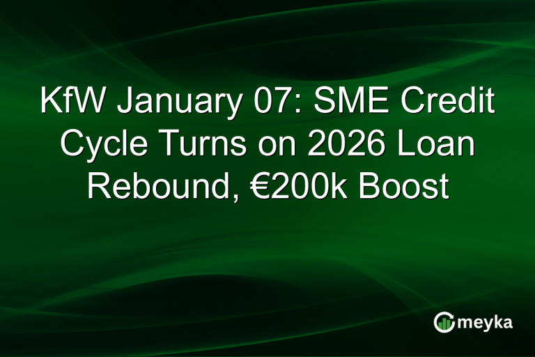 KfW January 07: SME Credit Cycle Turns on 2026 Loan Rebound, €200k Boost