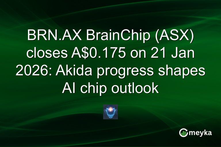 BRN.AX BrainChip (ASX) closes A$0.175 on 21 Jan 2026: Akida progress shapes AI chip outlook