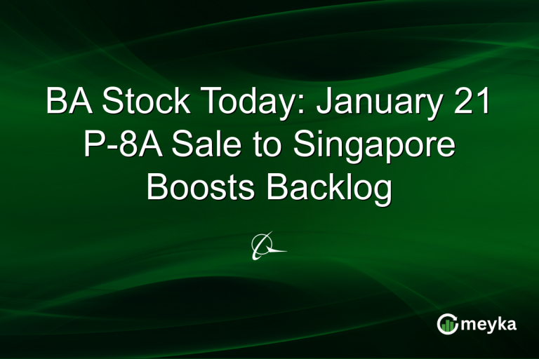 BA Stock Today: January 21 P-8A Sale to Singapore Boosts Backlog