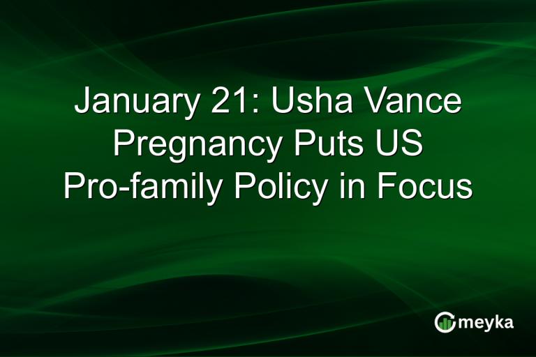 January 21: Usha Vance Pregnancy Puts US Pro-family Policy in Focus