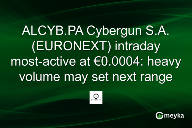 ALCYB.PA Cybergun S.A. (EURONEXT) intraday most-active at €0.0004: heavy volume may set next range