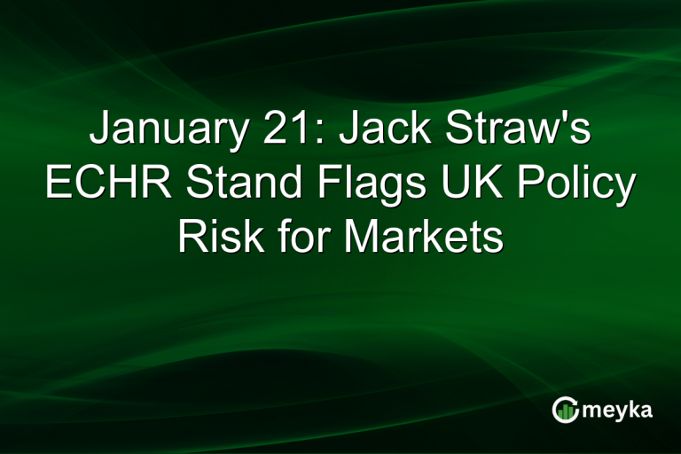 January 21: Jack Straw's ECHR Stand Flags UK Policy Risk for Markets