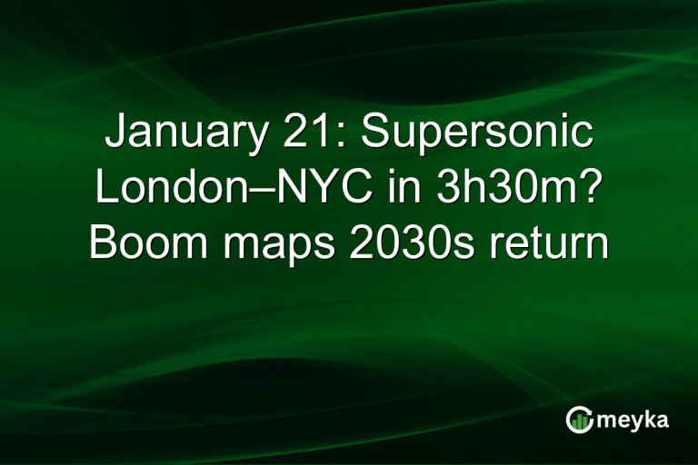 January 21: Supersonic London–NYC in 3h30m? Boom maps 2030s return