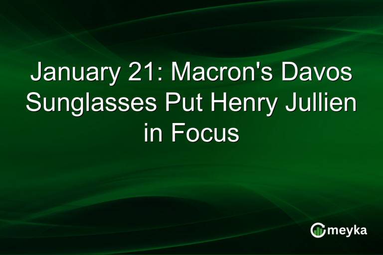 January 21: Macron's Davos Sunglasses Put Henry Jullien in Focus