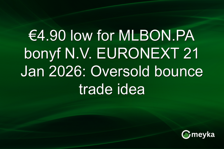 €4.90 low for MLBON.PA bonyf N.V. EURONEXT 21 Jan 2026: Oversold bounce trade idea