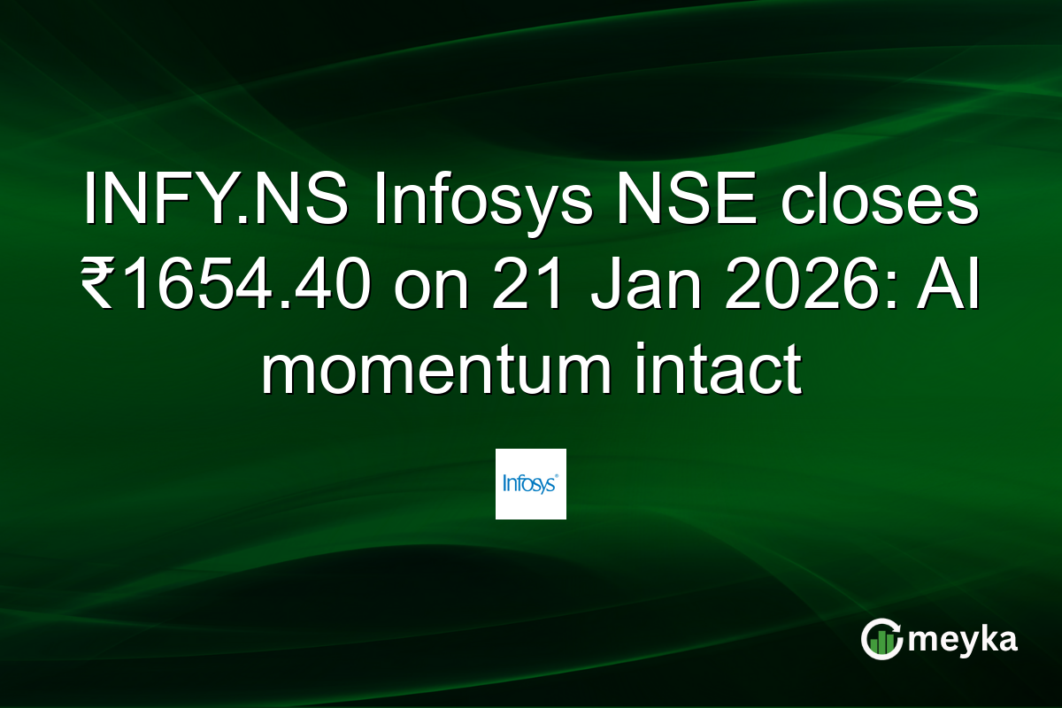 INFY.NS Infosys NSE closes ₹1654.40 on 21 Jan 2026: AI momentum intact