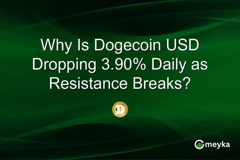 Why Is Dogecoin USD Dropping 3.90% Daily as Resistance Breaks?