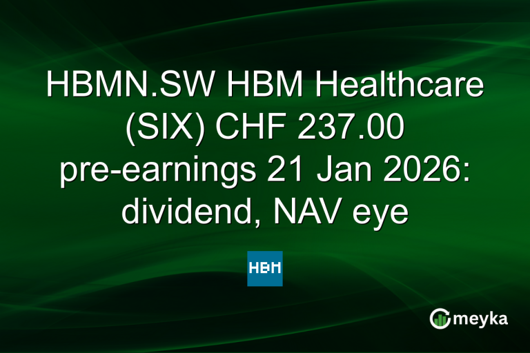 HBMN.SW HBM Healthcare (SIX) CHF 237.00 pre-earnings 21 Jan 2026: dividend, NAV eye