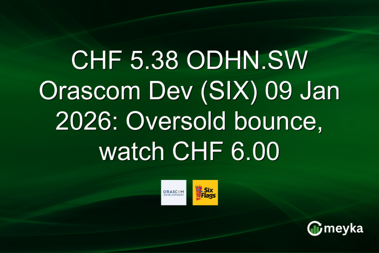 CHF 5.38 ODHN.SW Orascom Dev (SIX) 09 Jan 2026: Oversold bounce, watch CHF 6.00