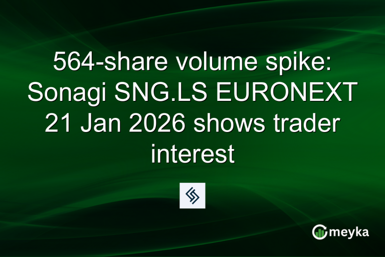 564-share volume spike: Sonagi SNG.LS EURONEXT 21 Jan 2026 shows trader interest