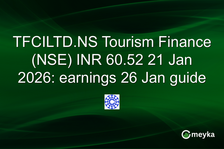 TFCILTD.NS Tourism Finance (NSE) INR 60.52 21 Jan 2026: earnings 26 Jan guide