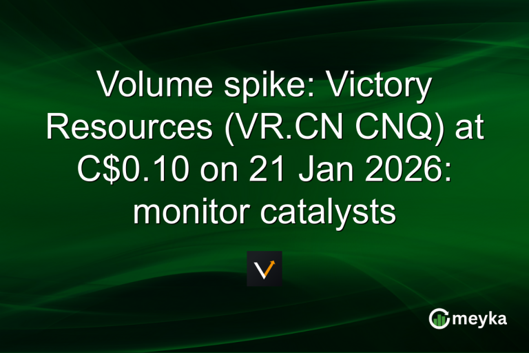 Volume spike: Victory Resources (VR.CN CNQ) at C$0.10 on 21 Jan 2026: monitor catalysts