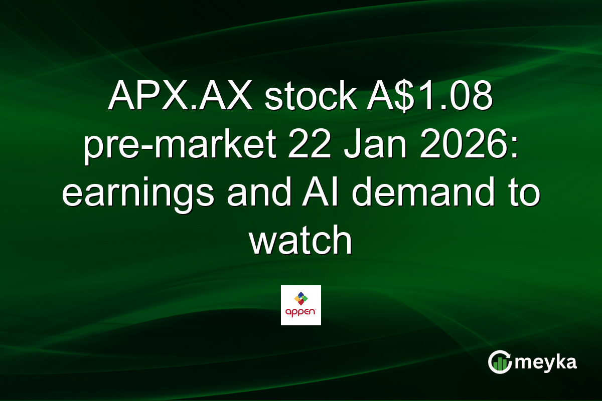 APX.AX stock A$1.08 pre-market 22 Jan 2026: earnings and AI demand to watch