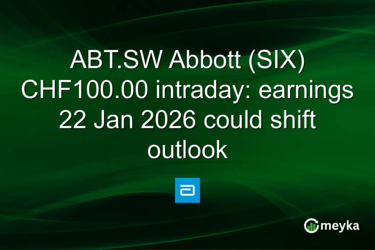 ABT.SW Abbott (SIX) CHF100.00 intraday: earnings 22 Jan 2026 could shift outlook