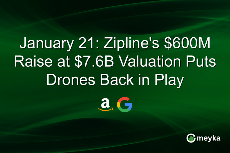 January 21: Zipline's $600M Raise at $7.6B Valuation Puts Drones Back in Play