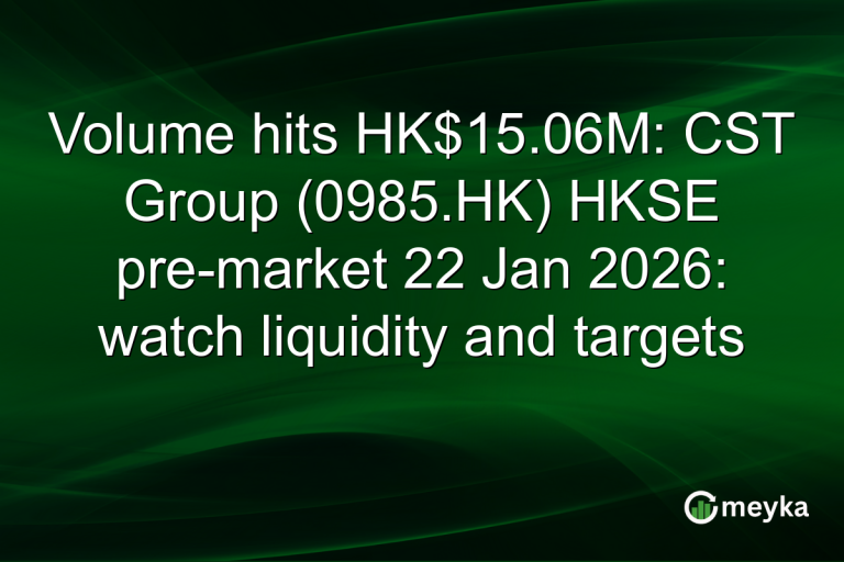 Volume hits HK$15.06M: CST Group (0985.HK) HKSE pre-market 22 Jan 2026: watch liquidity and targets