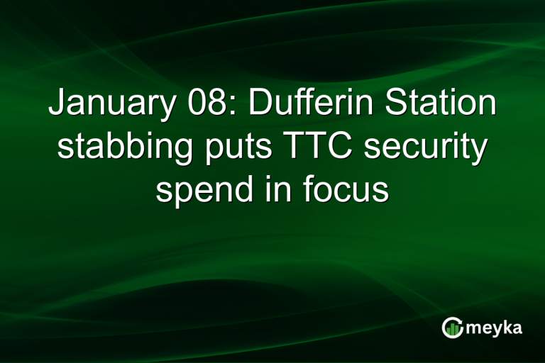 January 08: Dufferin Station stabbing puts TTC security spend in focus