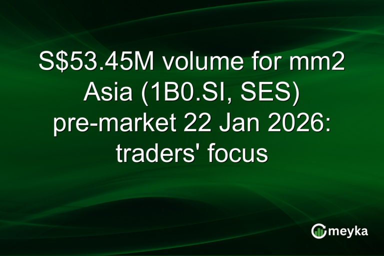 S$53.45M volume for mm2 Asia (1B0.SI, SES) pre-market 22 Jan 2026: traders' focus
