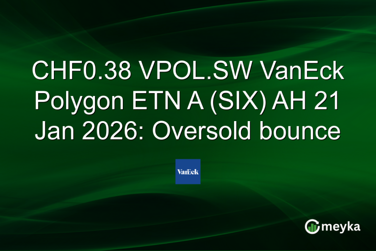 CHF0.38 VPOL.SW VanEck Polygon ETN A (SIX) AH 21 Jan 2026: Oversold bounce