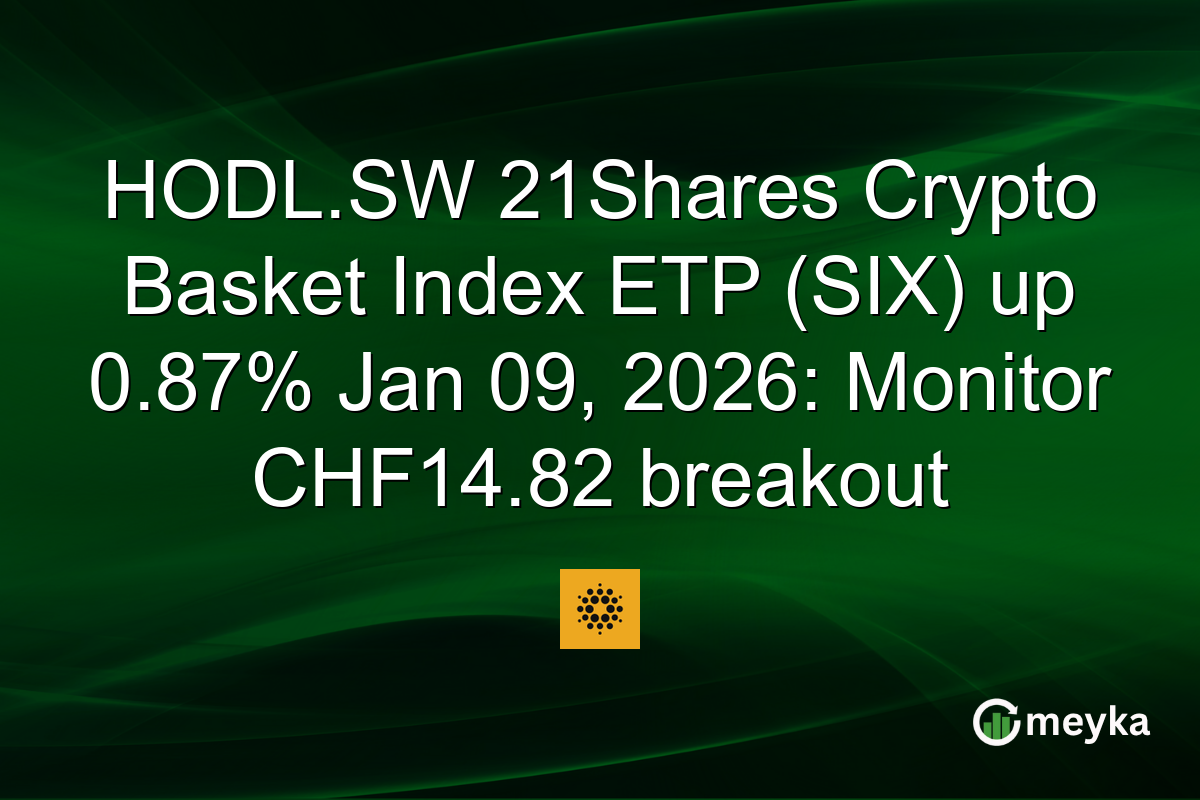 HODL.SW 21Shares Crypto Basket Index ETP (SIX) up 0.87% Jan 09, 2026: Monitor CHF14.82 breakout