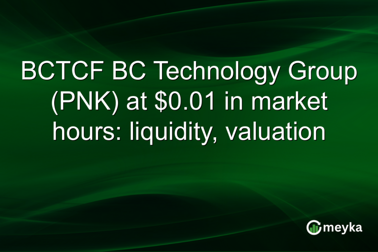 BCTCF BC Technology Group (PNK) at $0.01 in market hours: liquidity, valuation