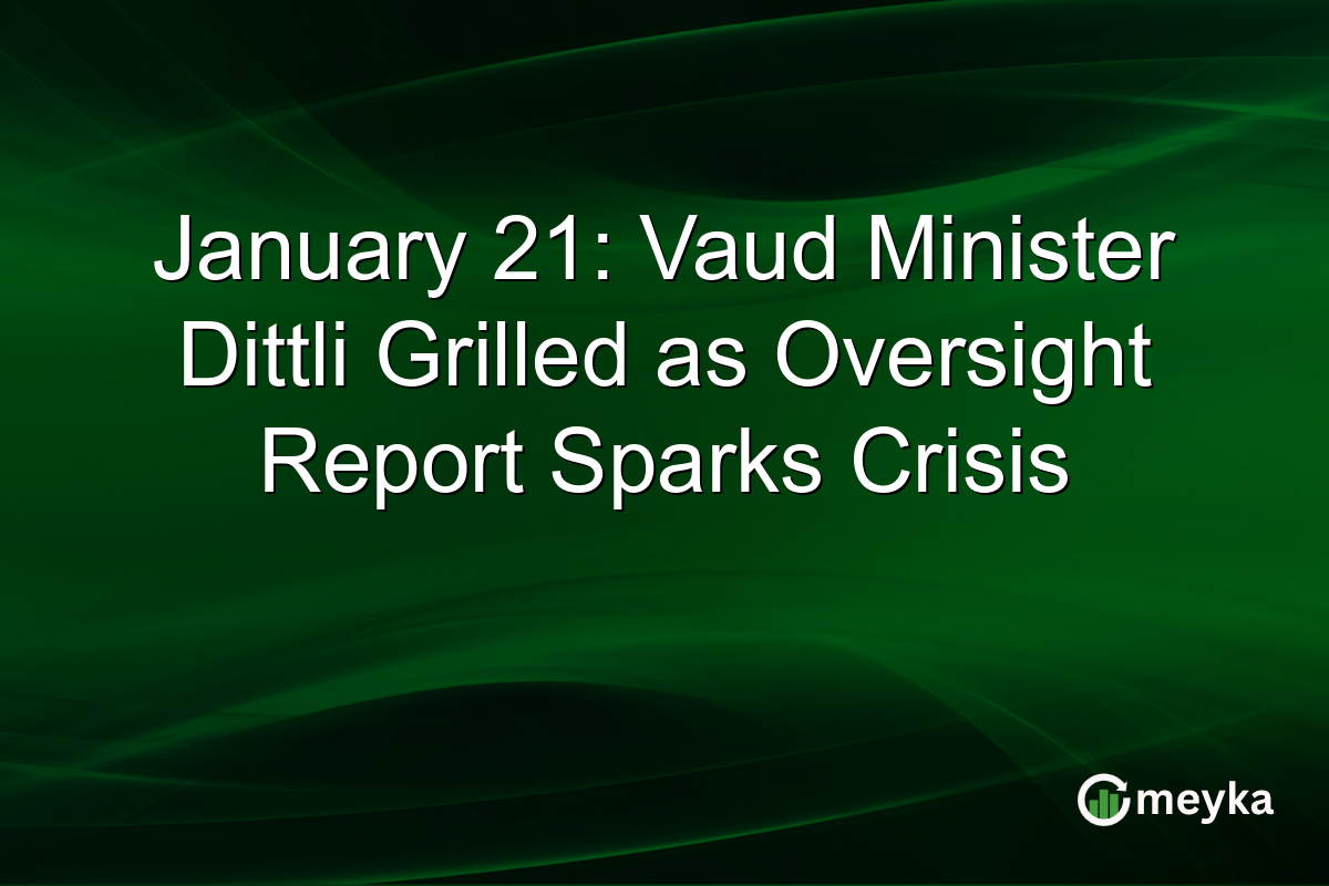January 21: Vaud Minister Dittli Grilled as Oversight Report Sparks Crisis