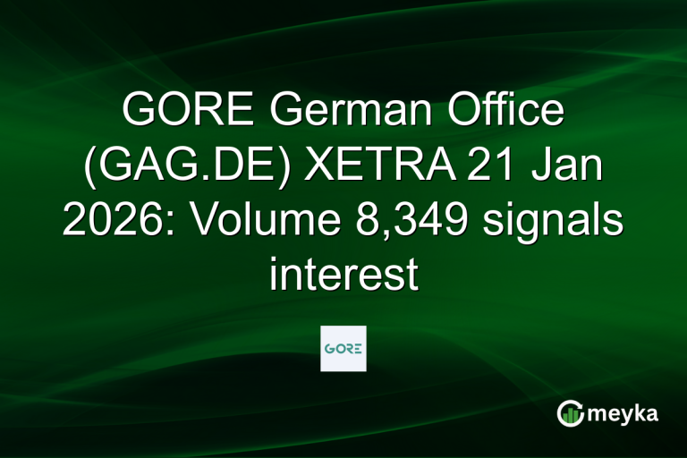 GORE German Office (GAG.DE) XETRA 21 Jan 2026: Volume 8,349 signals interest