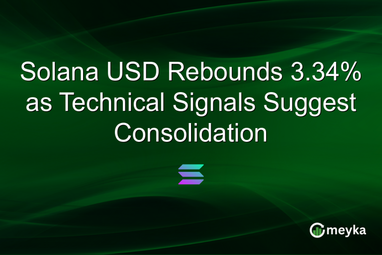 Solana USD Rebounds 3.34% as Technical Signals Suggest Consolidation