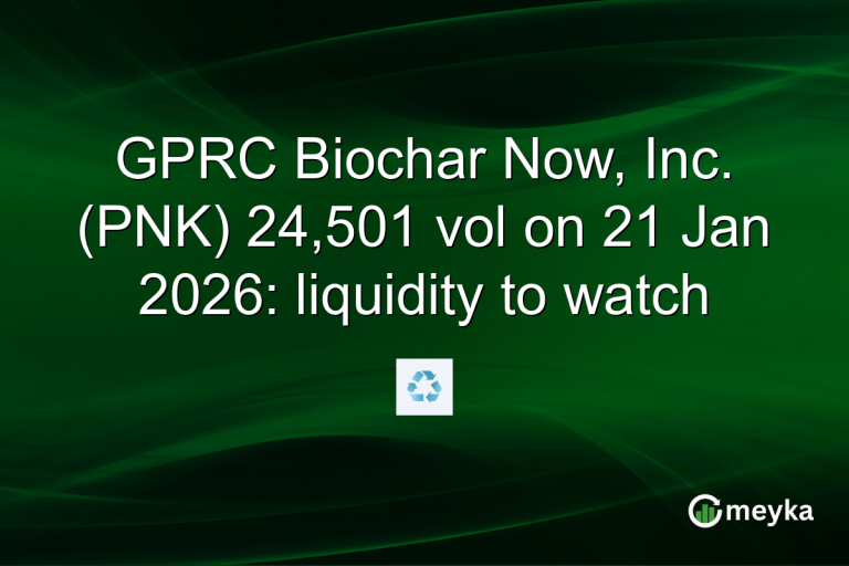 GPRC Biochar Now, Inc. (PNK) 24,501 vol on 21 Jan 2026: liquidity to watch