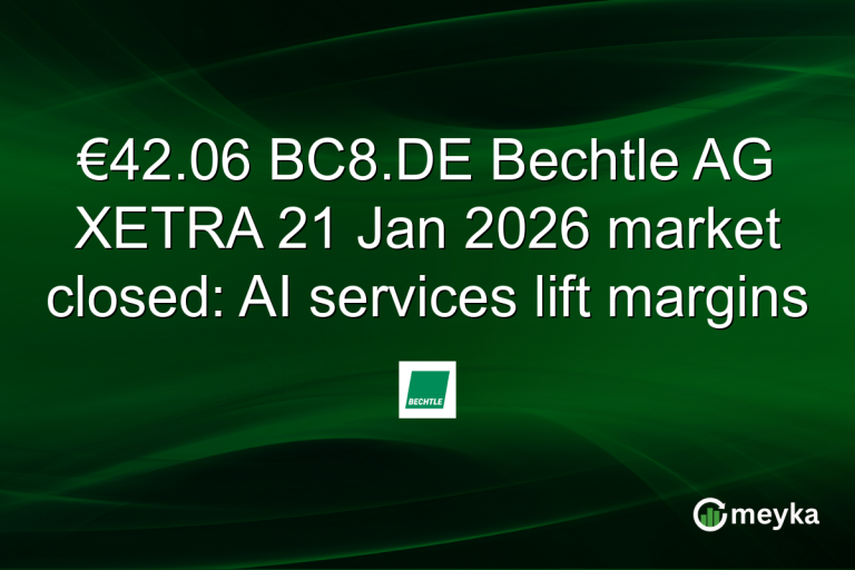 €42.06 BC8.DE Bechtle AG XETRA 21 Jan 2026 market closed: AI services lift margins
