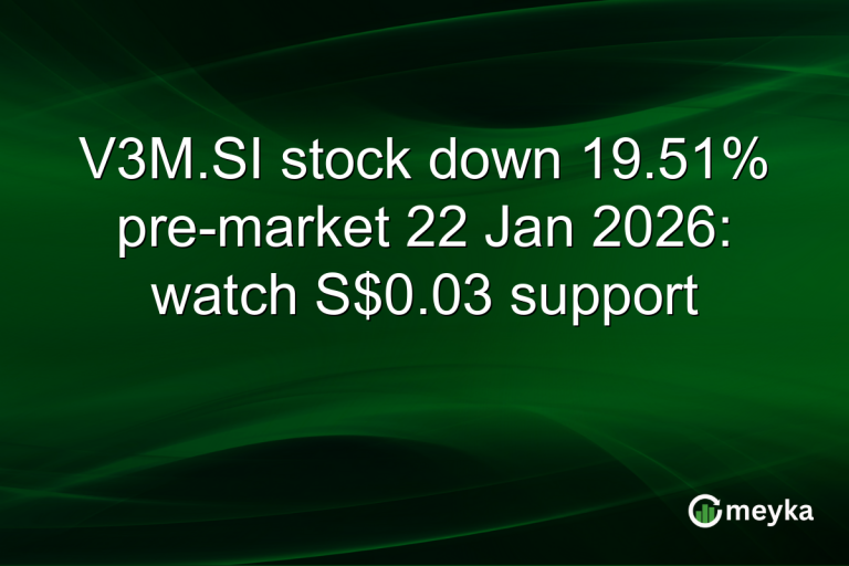 V3M.SI stock down 19.51% pre-market 22 Jan 2026: watch S$0.03 support