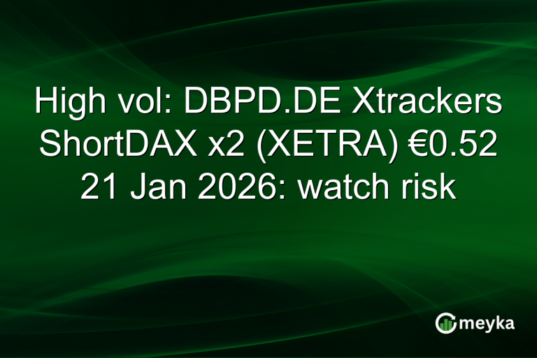 High vol: DBPD.DE Xtrackers ShortDAX x2 (XETRA) €0.52 21 Jan 2026: watch risk