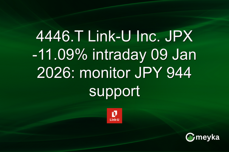 4446.T Link-U Inc. JPX -11.09% intraday 09 Jan 2026: monitor JPY 944 support