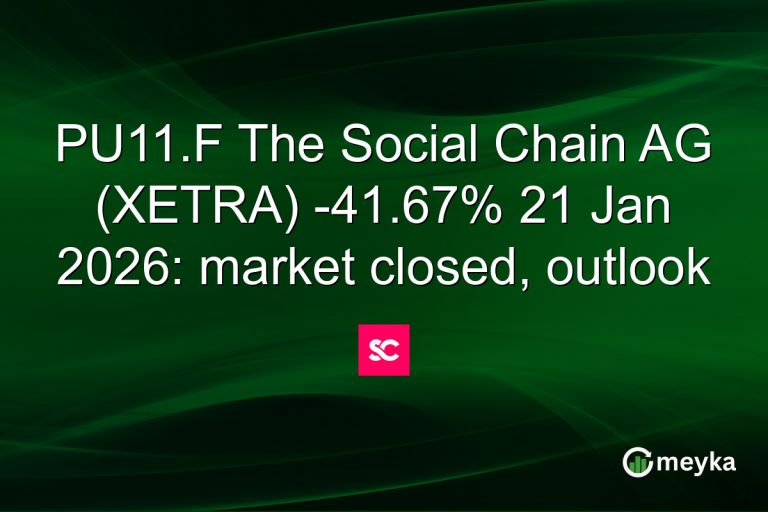 PU11.F The Social Chain AG (XETRA) -41.67% 21 Jan 2026: market closed, outlook