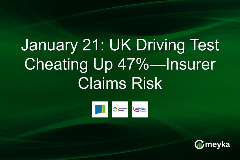 January 21: UK Driving Test Cheating Up 47%—Insurer Claims Risk