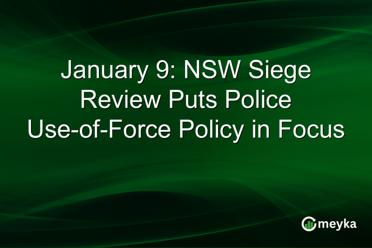 January 9: NSW Siege Review Puts Police Use-of-Force Policy in Focus