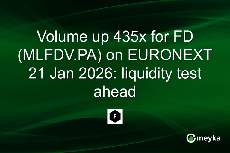 Volume up 435x for FD (MLFDV.PA) on EURONEXT 21 Jan 2026: liquidity test ahead