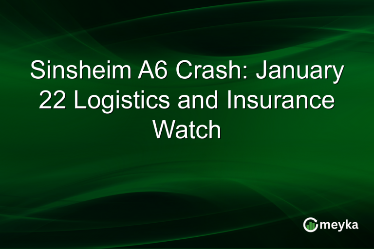 Sinsheim A6 Crash: January 22 Logistics and Insurance Watch