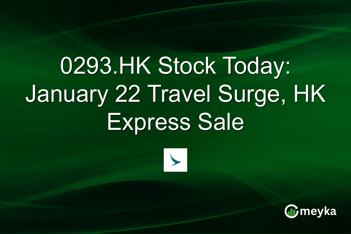 0293.HK Stock Today: January 22 Travel Surge, HK Express Sale
