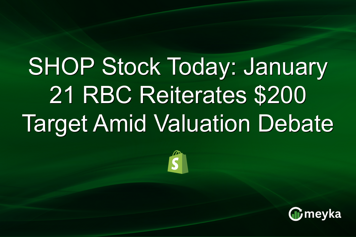SHOP Stock Today: January 21 RBC Reiterates $200 Target Amid Valuation Debate