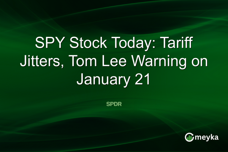 SPY Stock Today: Tariff Jitters, Tom Lee Warning on January 21