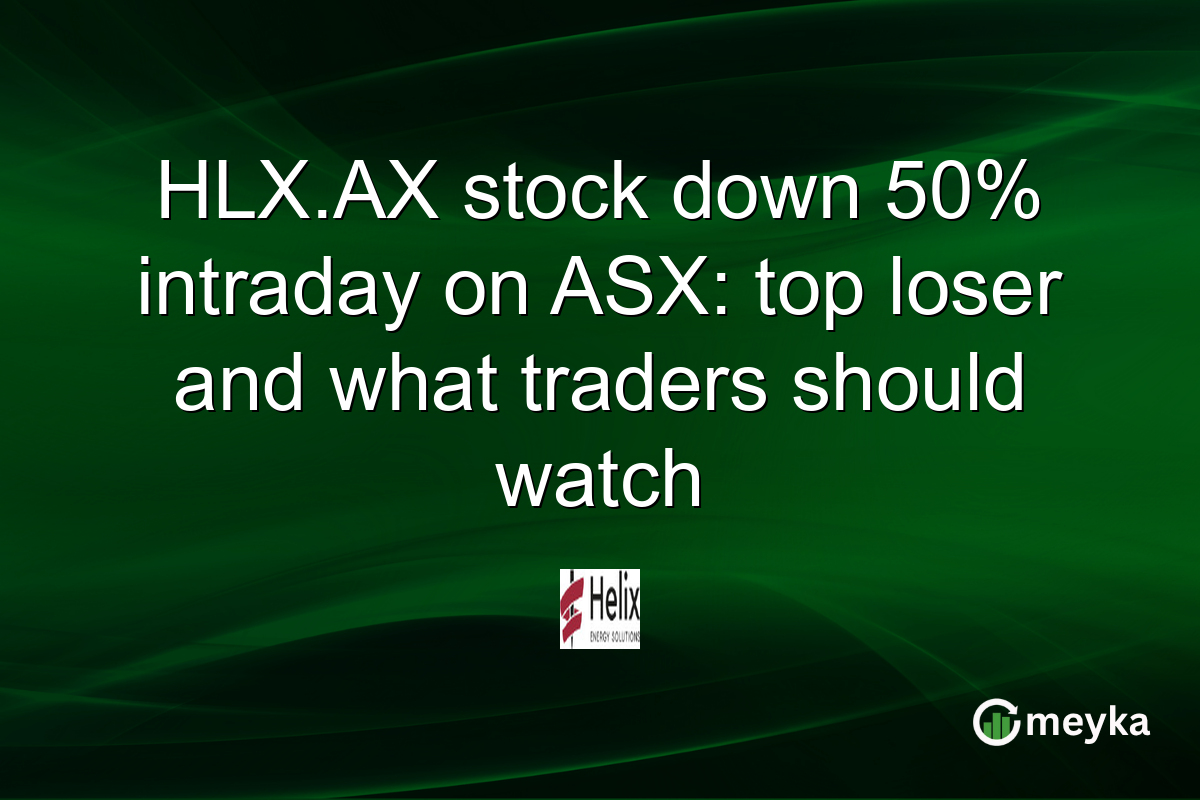HLX.AX stock down 50% intraday on ASX: top loser and what traders should watch