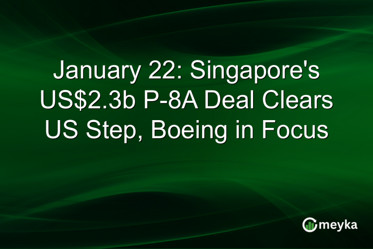 January 22: Singapore's US$2.3b P-8A Deal Clears US Step, Boeing in Focus