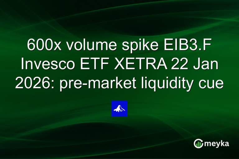 600x volume spike EIB3.F Invesco ETF XETRA 22 Jan 2026: pre-market liquidity cue