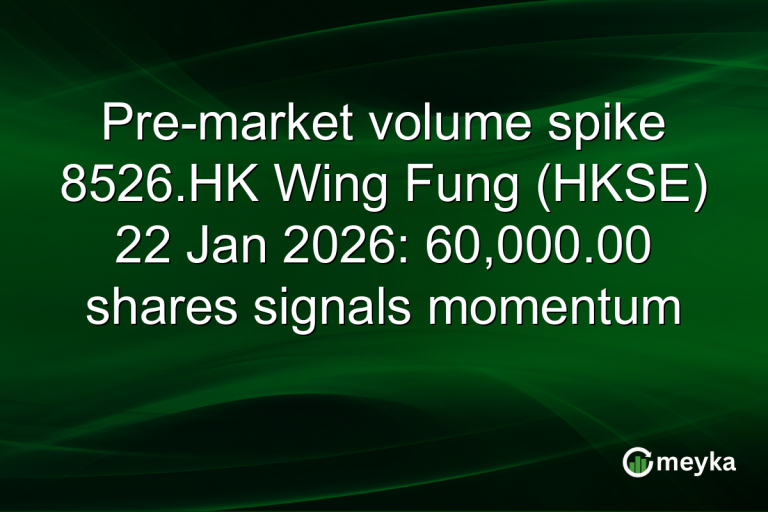 Pre-market volume spike 8526.HK Wing Fung (HKSE) 22 Jan 2026: 60,000.00 shares signals momentum