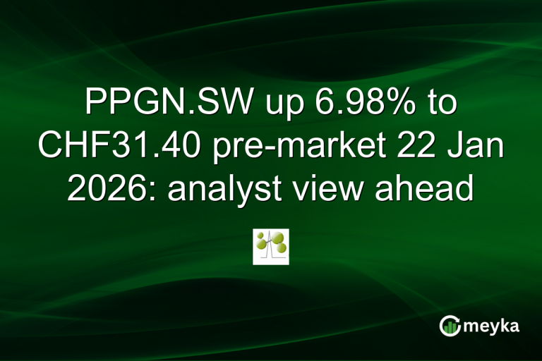 PPGN.SW up 6.98% to CHF31.40 pre-market 22 Jan 2026: analyst view ahead