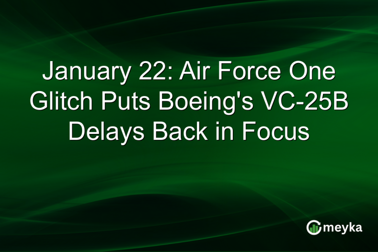 January 22: Air Force One Glitch Puts Boeing's VC-25B Delays Back in Focus