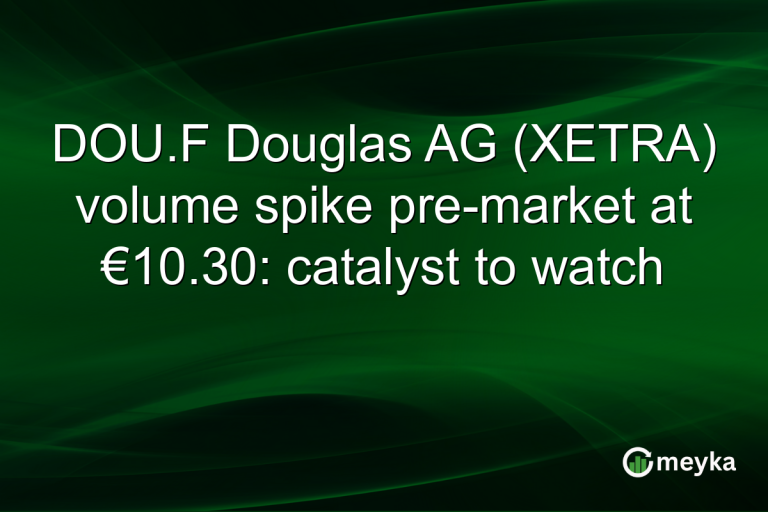 DOU.F Douglas AG (XETRA) volume spike pre-market at €10.30: catalyst to watch