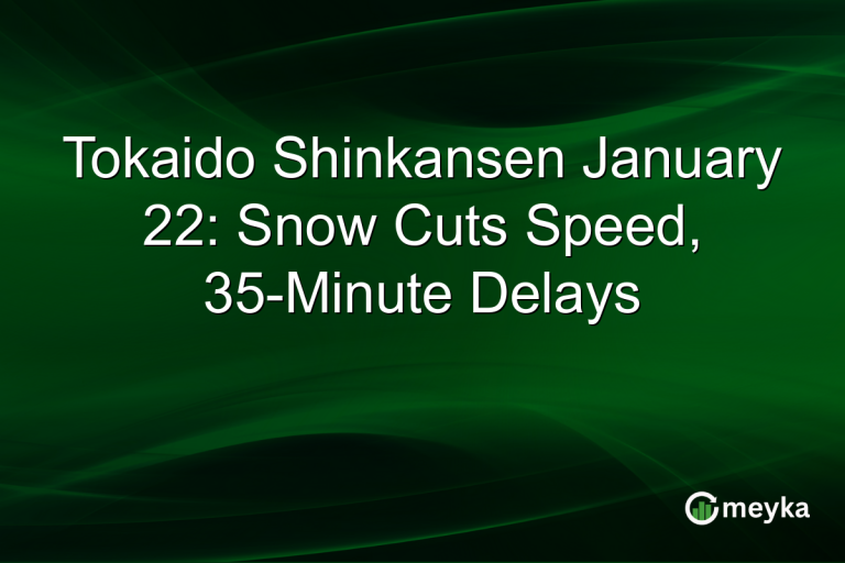 Tokaido Shinkansen January 22: Snow Cuts Speed, 35-Minute Delays